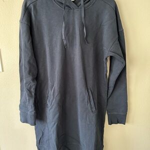 Toad&Co Blue Hoodie Dress Sweatshirt